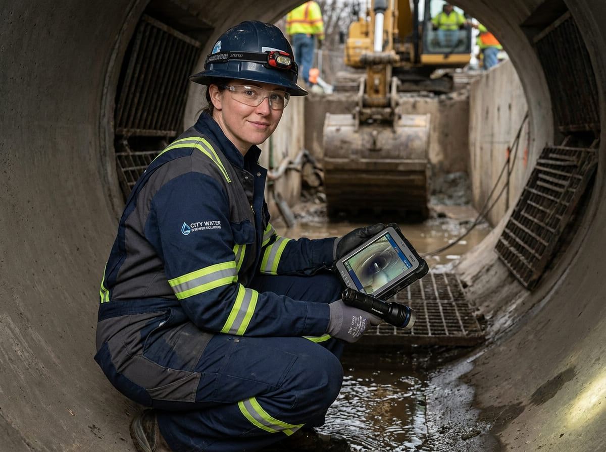 Sewer Line Inspection & Replacement in Industry